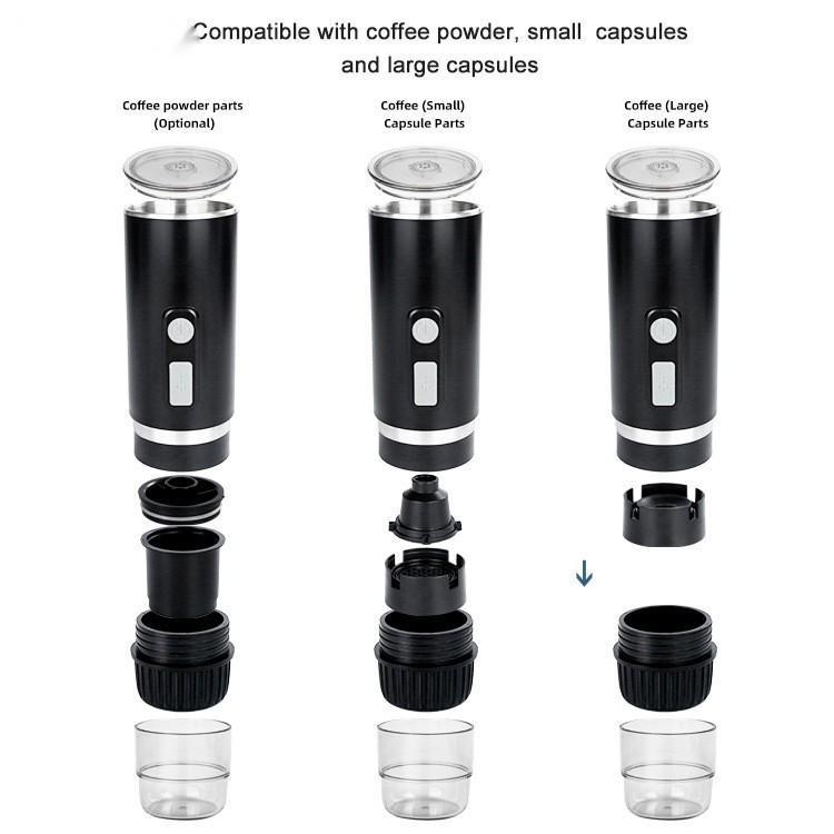 Capsule Portable Automatic Coffee Grinder Espresso Size Capsule